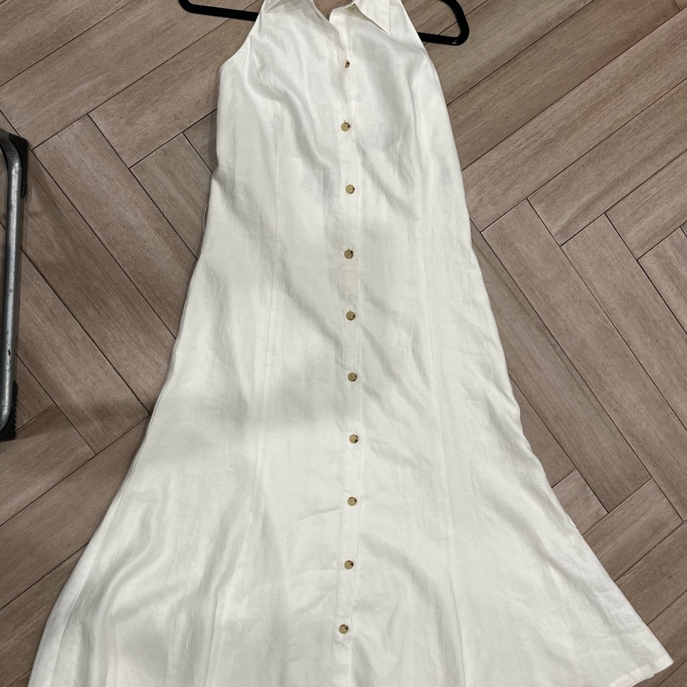 Ralph Lauren Cream Halter Maxi Dress